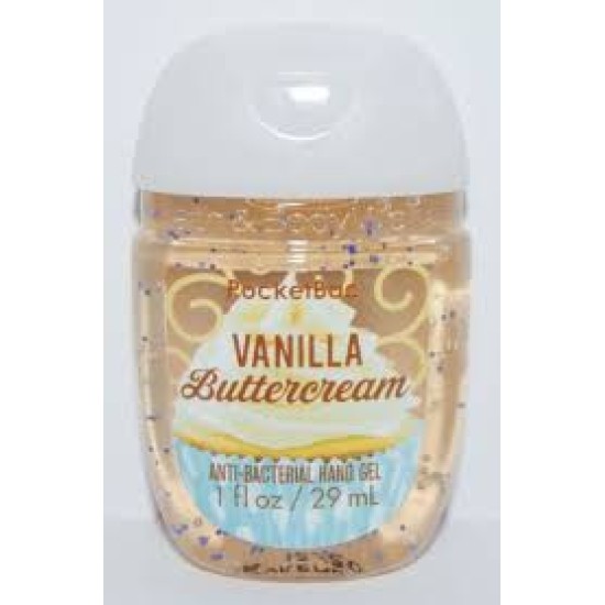 Bath And Body Works Vanilla Buttercream Pocketbac Antibacterial Hand Gel 29ml