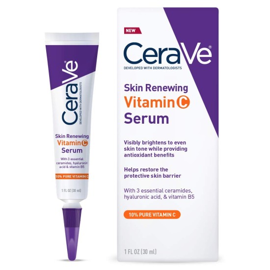 CeraVe Skin Renewing Vitamin C Serum With Hyaluronic Acid 1 Oz