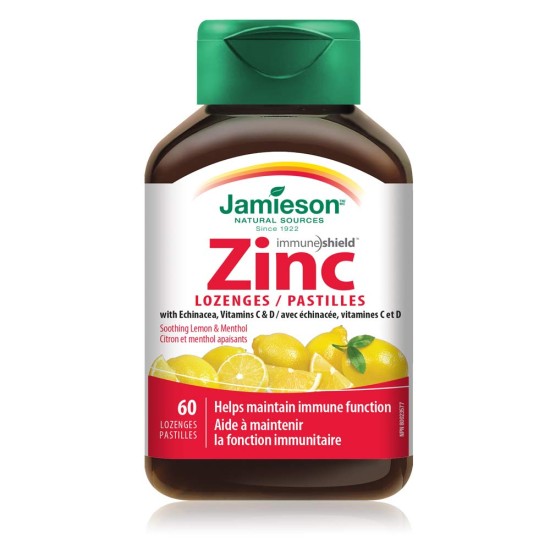 Jamieson Zinc Honey And Lemon Lozenges Jamieson Zinc Honey And Lemon Lozenges