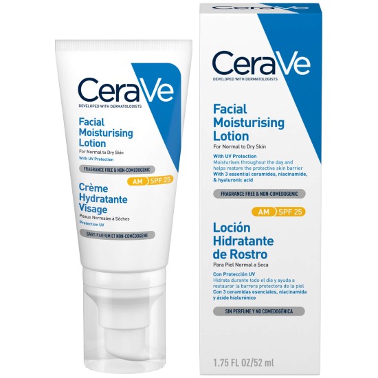Cerave Am Facial Moisturizing Lotion Spf 25 52ml