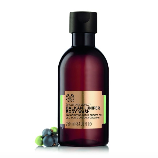The Body Shop Spa Of The World Balkan Juniper Body Wash And Shower Gel 8.4oz
