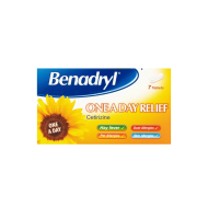 Benadryl One A Day Relief Cetirizine 7 Tablets