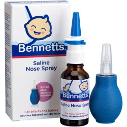 Bennetts Saline Nose Spray 30ml with Aspirator
