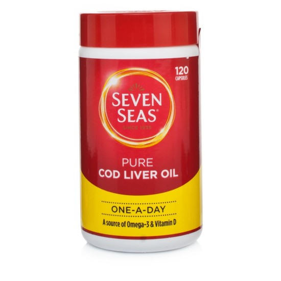 Seven Seas One  A Day Pure Cod Liver Oil 120 Capsules