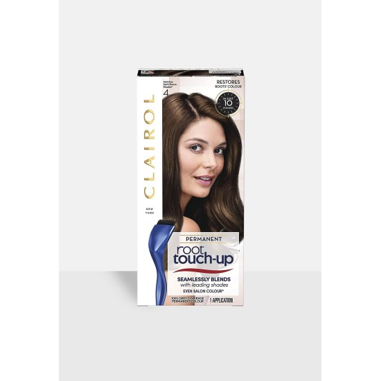 Clairol Root Touch Up Permanent Hair Dye 4 Dark Brown, 2 Count
