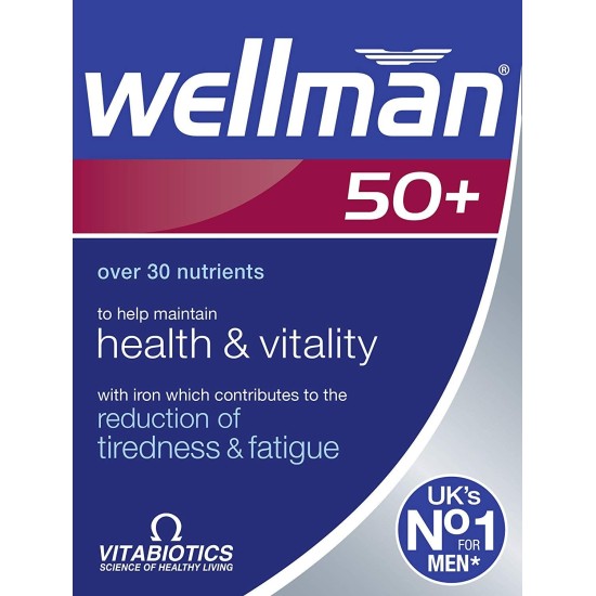 Vitabiotics Wellman 50+ Advanced Vitamin And Mineral Supplement 30 Tablets