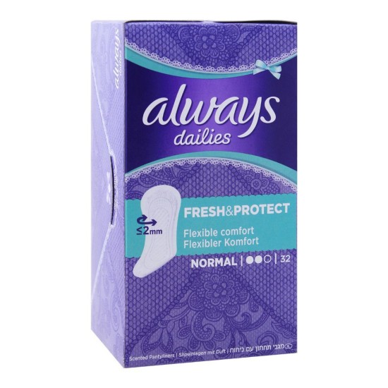 Always Dailies Fresh And Protect Normal 32 Pantyliners