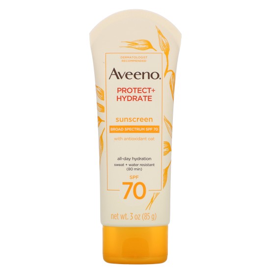 Aveeno Protect Plus Hydrate Sunscreen Lotion Spf 70 3 Oz