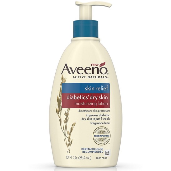 Aveeno Skin Relief Diabetics Dry Skin Lotion 12 Oz