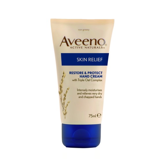 Aveeno Skin Relief Restore And Protect Hand Cream 75ml