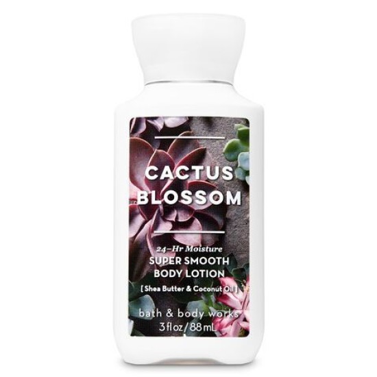 Bath And Body Works Cactus Blossom 24 Hour Moisture Super Smooth Body Lotion With Shea Butter And Coconut Oil 88ml