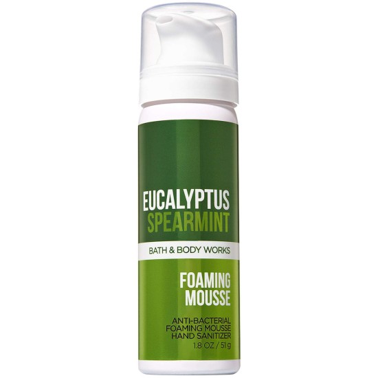 Bath And Body Works Eucalyptus Spearmint Foaming Mousse Antibacterial Hand Sanitizer 51g