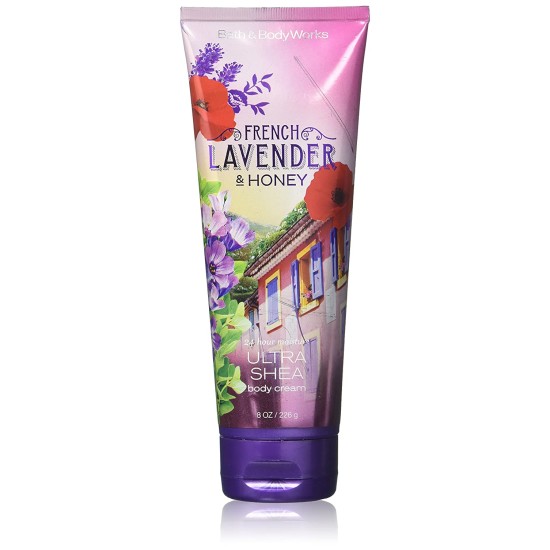 Bath And Body Works French Lavender And Honey 24 Hour Ultra Shea Body Cream 226g
