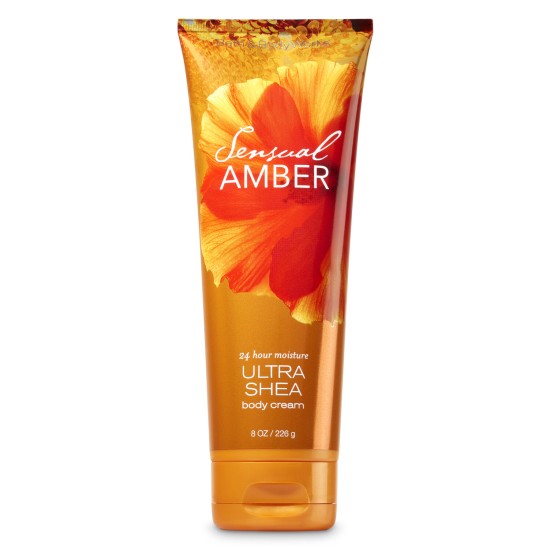 Bath And Body Works Sensual Amber Ultra Shea Body Cream 8 Oz