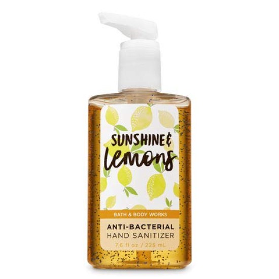 Bath And Body Works Sunshine And Lemons Antibacterial Hand Sanitizer 7.6 Oz