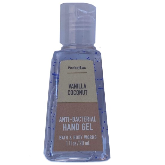 Bath And Body Works Vanilla Coconut Antibacterial  Pocketbac Hand Gel 1 Oz