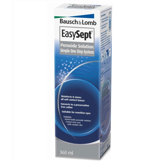 Bausch And Lomb Easysept Hydrogen Peroxide Contact Lens Solution 360ml
