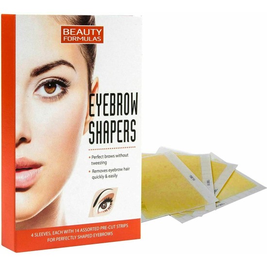Beauty Formulas Eyebrow Shaper 56 Precut Strips For Perfect Shaped Eyebrows