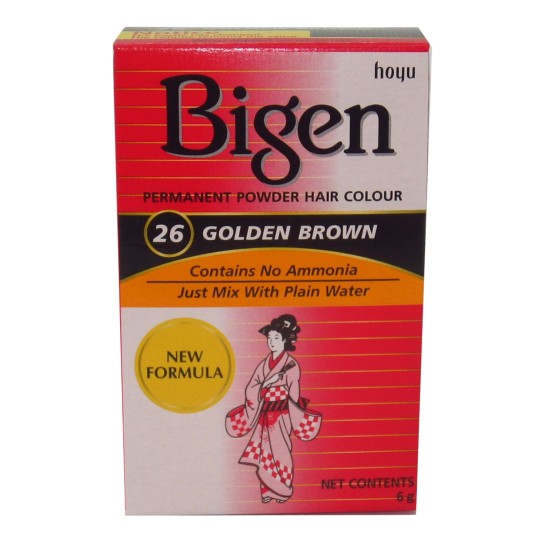 Bigen Permanent Powder Hair Colour No. 26 Golden Brown 6g