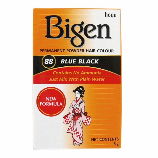 Bigen Permanent Powder Hair Colour No. 88 Blue Black 6g