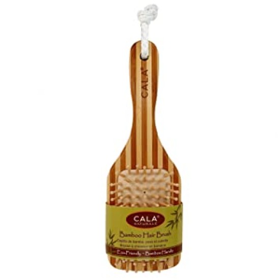 Cala 100% Natural Detangling Bamboo Paddle Hair Brush