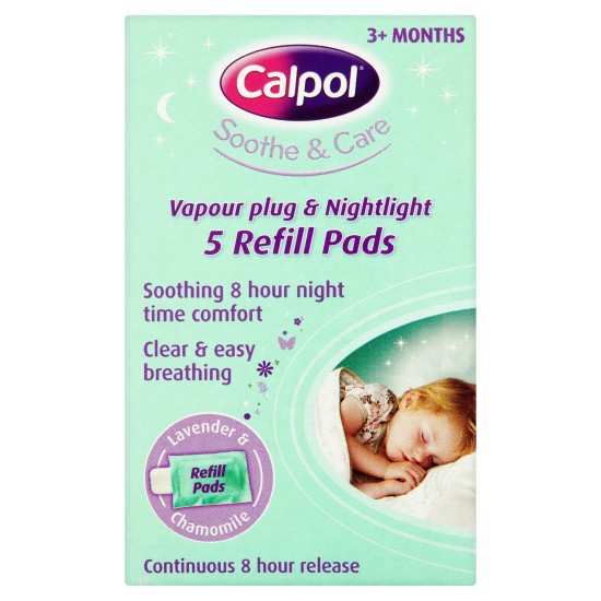 Calpol Soothe And Care Vapor Plug And Nightlight With 5 Refill Pads