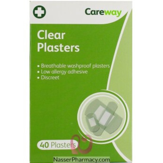 Careway Clear Plasters Assortment 40 Plasters