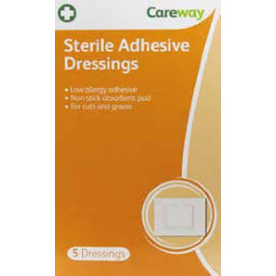 Careway Sterile Adhesive 5 Dressings