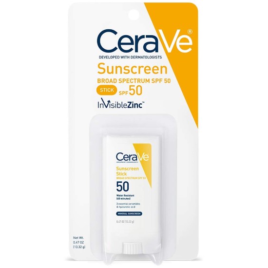 Cerave Sunscreen Stick For Face Spf 50 0.47 Oz