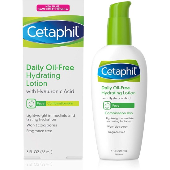 Cetaphil Daily Oil-free Hydrating Face Lotion With Hyaluronic Acid 3 Oz