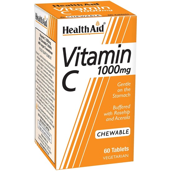 Health Aid Vitamin C 1000mg Chewable 60 Tablets