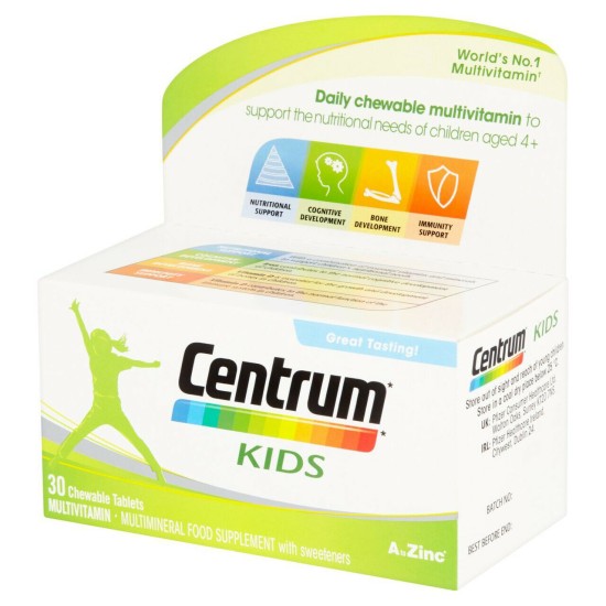 Centrum Kids Multivitamin And Minerals 30 Chewable Tablets