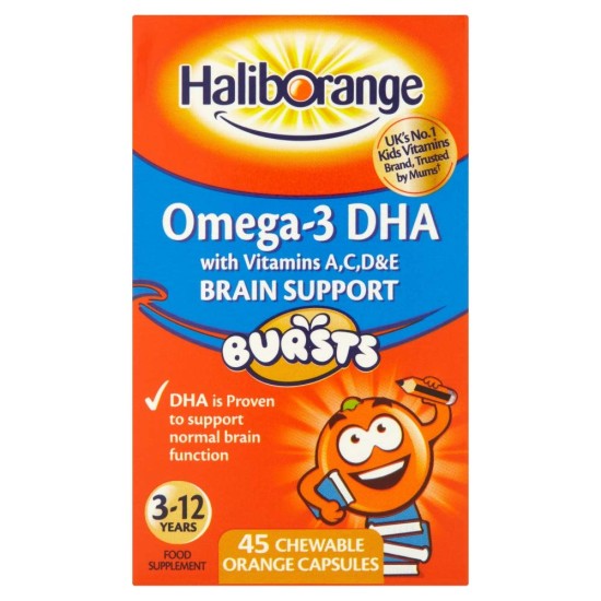 Haliborange Kids Omega-3 Chewy Orange Tablets 45