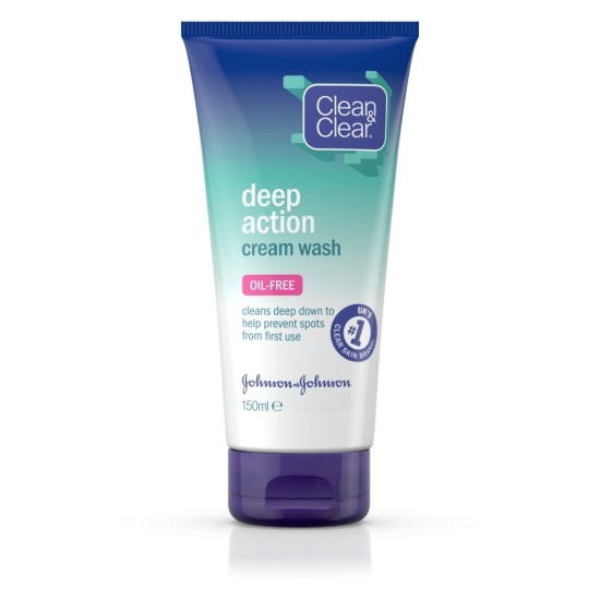Clean And Clear Deep Action Oil Free Cream Wash 150ml