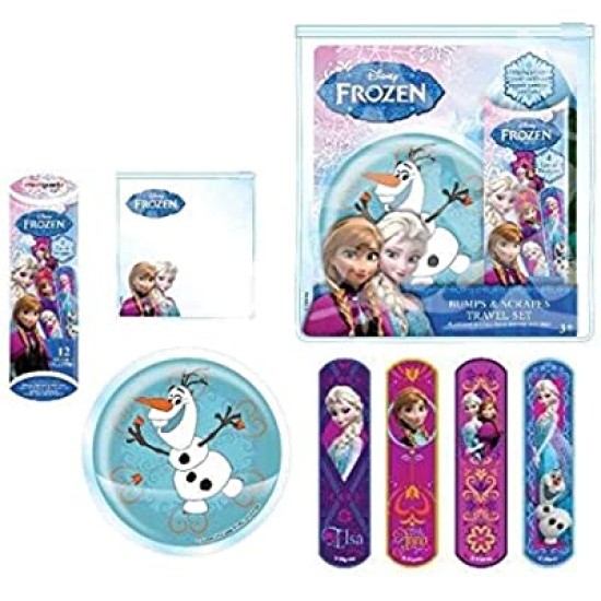 Disney Frozen Bumps And Scrapes Kit Travel Set Soother Plasters