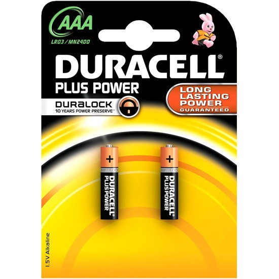 Duracell Plus Power Single-use Battery Aaa Alkaline 1.5v 2 Pack