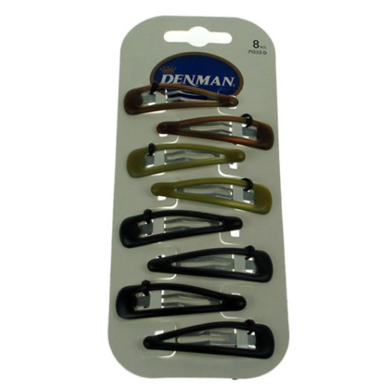 Denman 71032d Matte Frost Clippies 5cm 8 Pieces