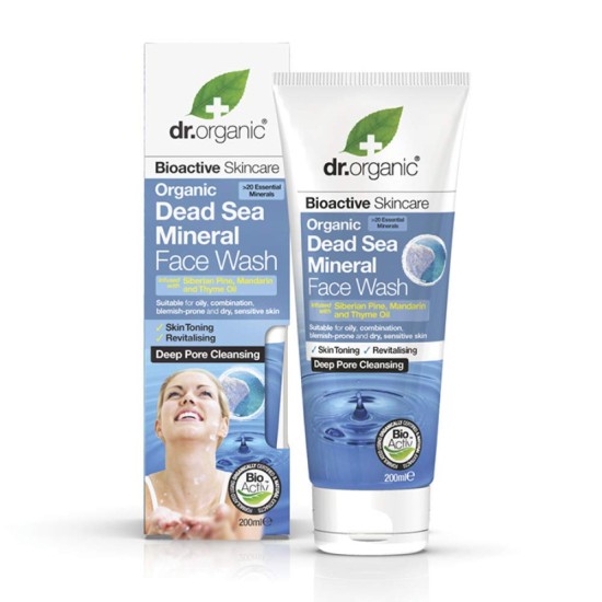 Dr Organic Dead Sea Mineral Face Wash 200 Ml
