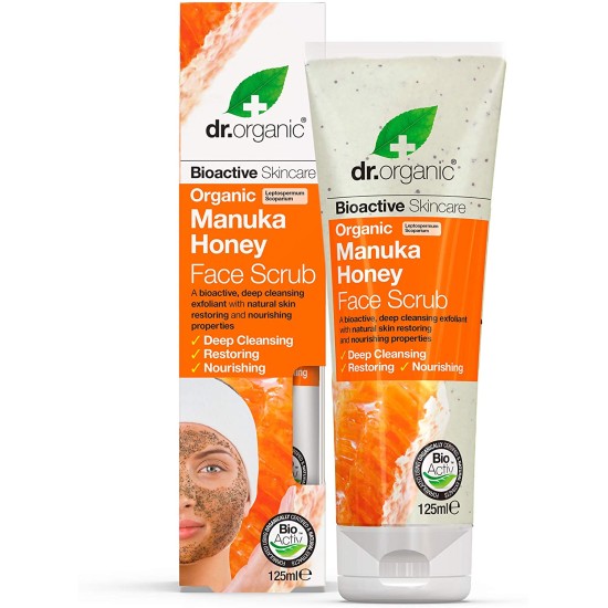 Dr Organic Manuka Honey Face Scrub 125 Ml