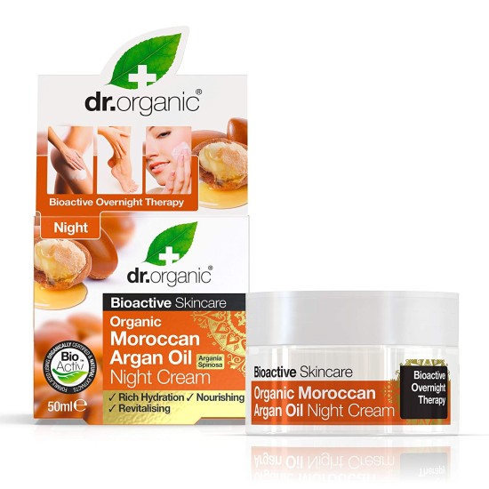 Dr Organic Moroccan Argan Oil Night Cream 50 Ml
