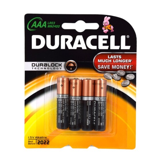 Duracell Aaa Lr03 Batteries 4 Pack