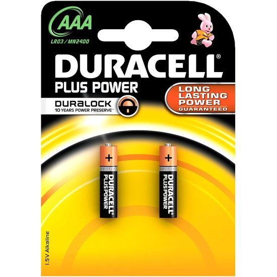 Duracell Plus Power Single-use Battery Aaa Alkaline 1.5v 2 Pack Duracell Plus Power Single-use Battery Aaa Alkaline 1.5v 2 Pack