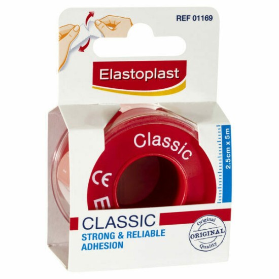Elastoplast Classic Fixation Wound Care Fixing Tape 2.5cm X 5m