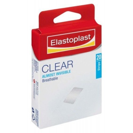 Elastoplast Clear Almost Invisible Breathable Plasters 20 Strips