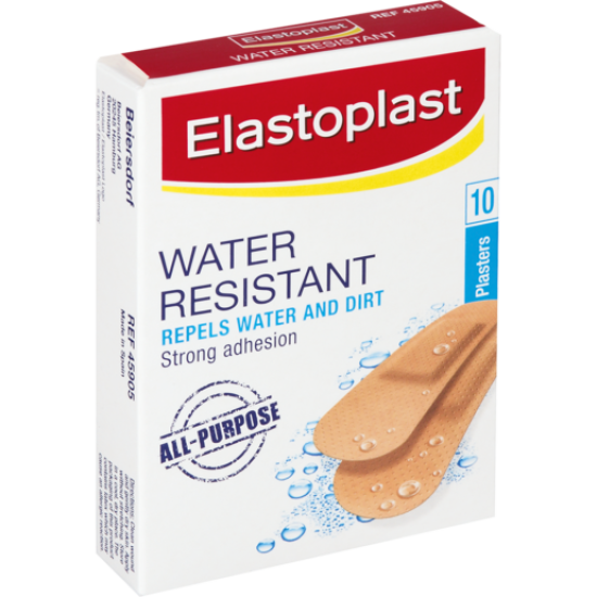 Elastoplast Water Resistant All Purpose Plasters 10 Strips