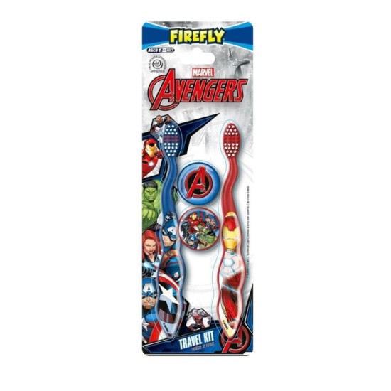 Firefly Avengers Twin Pack Toothbrushes And Caps
