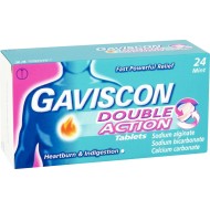 Gaviscon Double Action Chewable Mint 24 Tablets