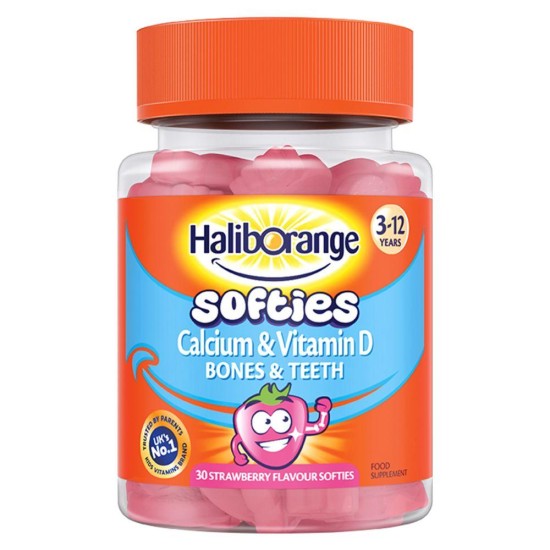 Haliborange Calcium And Vitamin D 30 Strawberry Flavour Softies