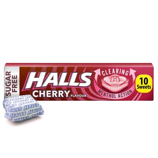 Halls Candy Cherry Sugar Free 32g