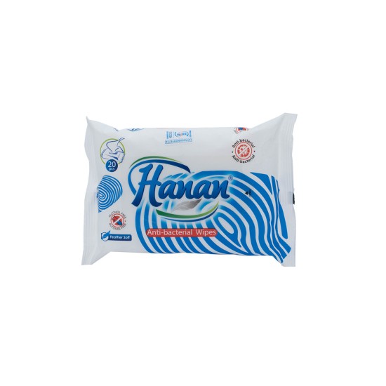 Hanan Anti Bacterial Wipes 20 Wipes Hanan Anti Bacterial Wipes 20 Wipes